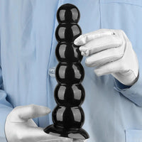 6.7in 8.26in Anal Beads Dildo PVC Black Cock With Powerful Suction Cup