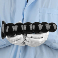 6.7in 8.26in Anal Beads Dildo PVC Black Cock With Powerful Suction Cup