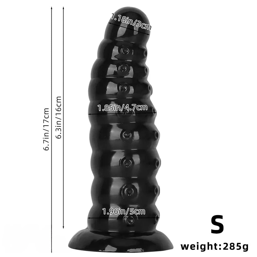 6.7in 8.44in Tentacle PVC Anal Plug Dildo Durable Construction Sex Toy