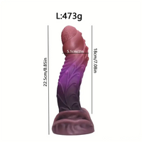6.7in 8.85in Fantasy Monster Silicone Soft Cock Dildo For Prostate G Spot