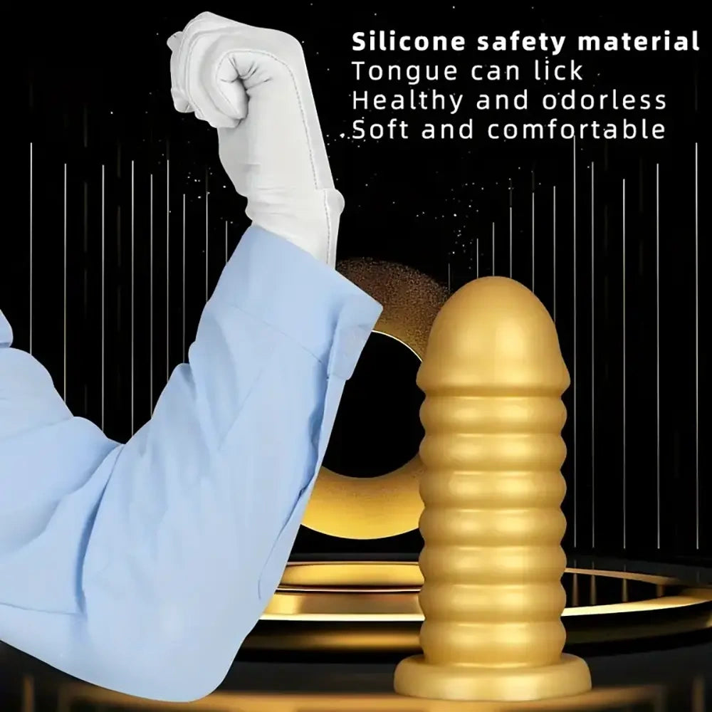 6.7in 9.05in Silicone Anal Plug Dildo Masturbator Soft Expander