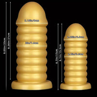 6.7in 9.05in Silicone Anal Plug Dildo Masturbator Soft Expander