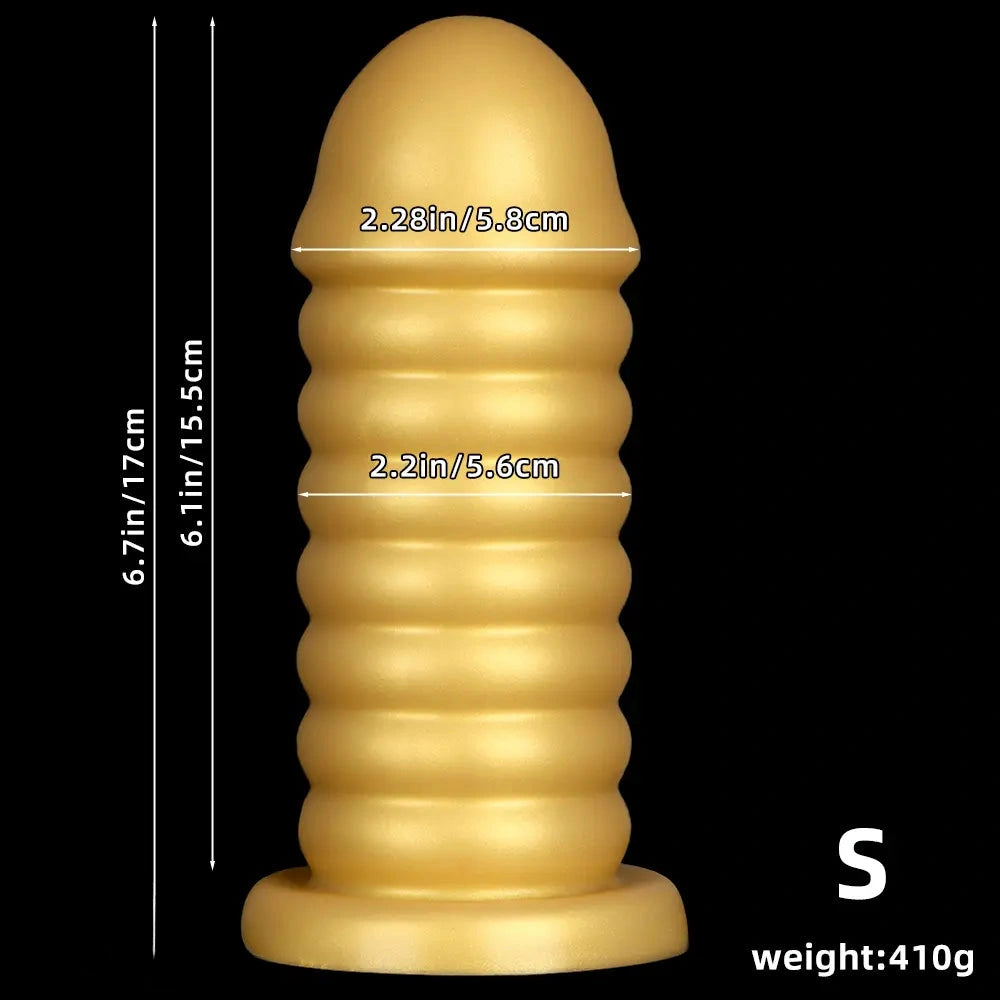 6.7in 9.05in Silicone Suction Cup Soft Bead Anal Plug Dildo For Anal Sex