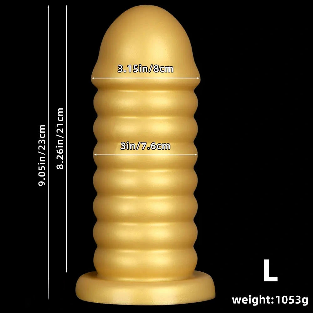 6.7in 9.05in Silicone Suction Cup Soft Bead Anal Plug Dildo For Anal Sex