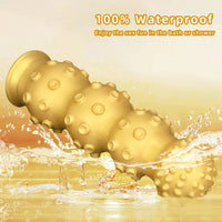 6.7in 9.84in 13.38in Gold Silicone Animal Octopus Large Dildo Butt Plug