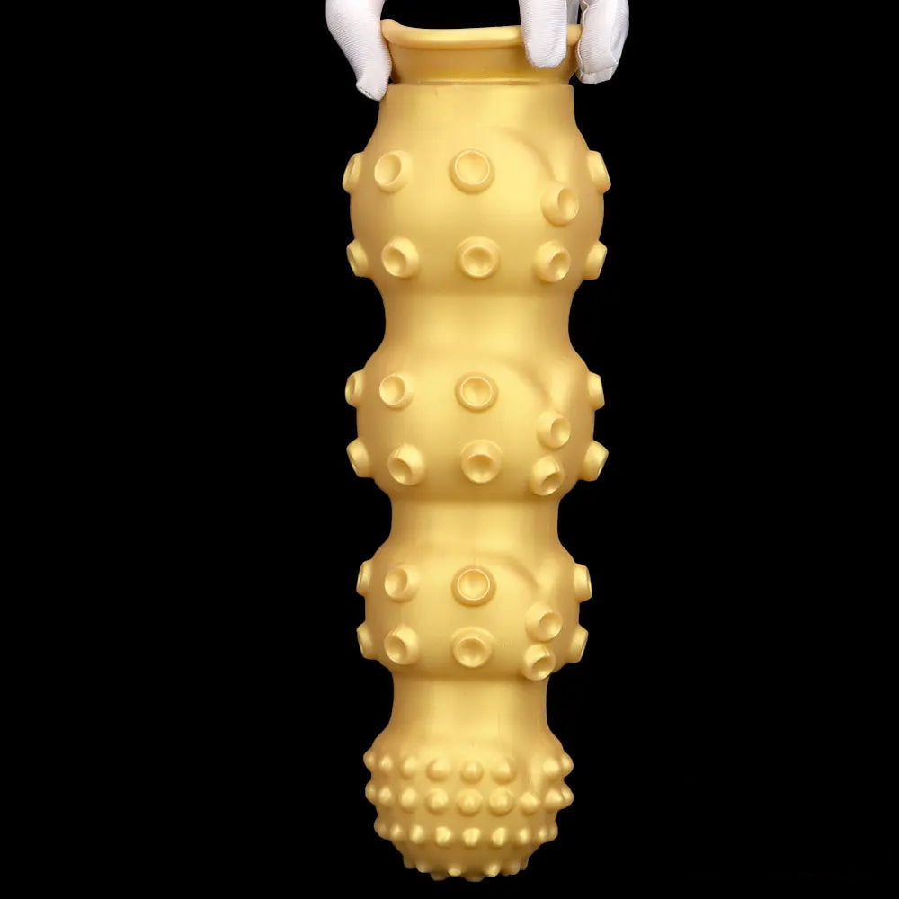 6.7in 9.84in 13.38in Gold Silicone Animal Octopus Large Dildo Butt Plug