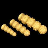 6.7in 9.84in 13.38in Gold Silicone Animal Octopus Large Dildo Butt Plug