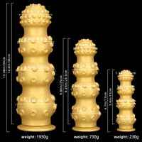 6.7in 9.84in 13.38in Gold Silicone Animal Octopus Large Dildo Butt Plug