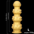 6.7in 9.84in 13.38in Gold Silicone Animal Octopus Large Dildo Butt Plug