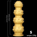 6.7in 9.84in 13.38in Gold Silicone Animal Octopus Large Dildo Butt Plug