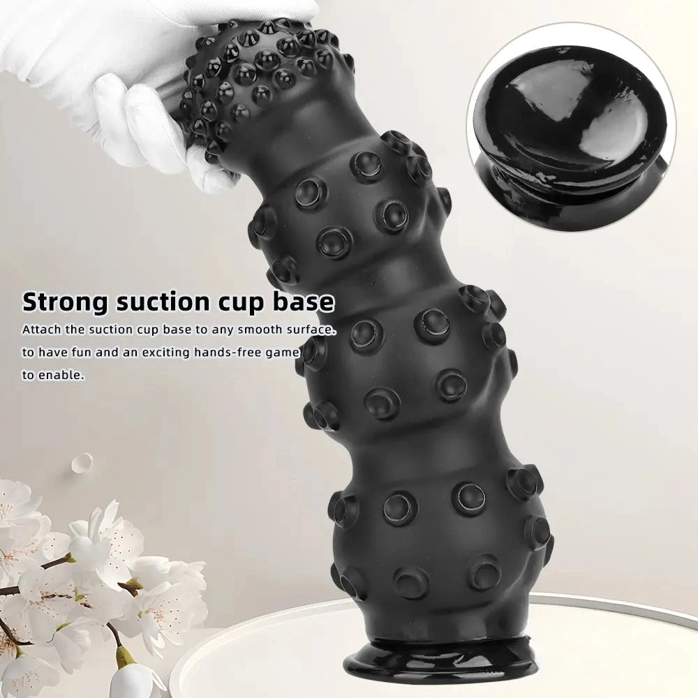 6.7in 9.84in 13.38in Super Black Animal Octopus Female Dildo Butt Plug