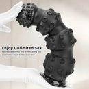 6.7in 9.84in 13.38in Super Black Animal Octopus Female Dildo Butt Plug