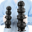 6.7in 9.84in 13.38in Super Black Animal Octopus Female Dildo Butt Plug