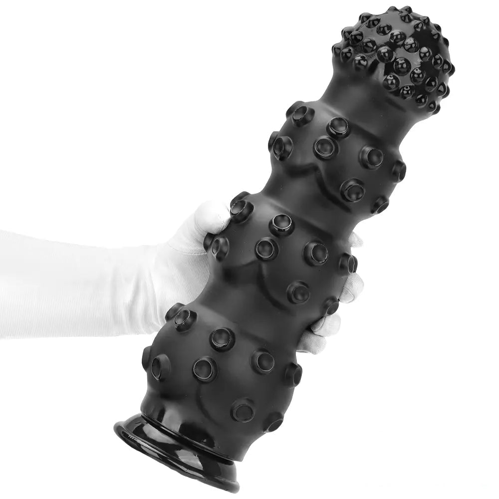 6.7in 9.84in 13.38in Super Black Animal Octopus Female Dildo Butt Plug