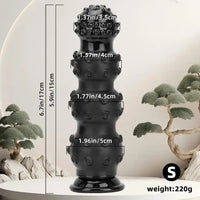 6.7in 9.84in 13.38in Super Black Animal Octopus Female Dildo Butt Plug
