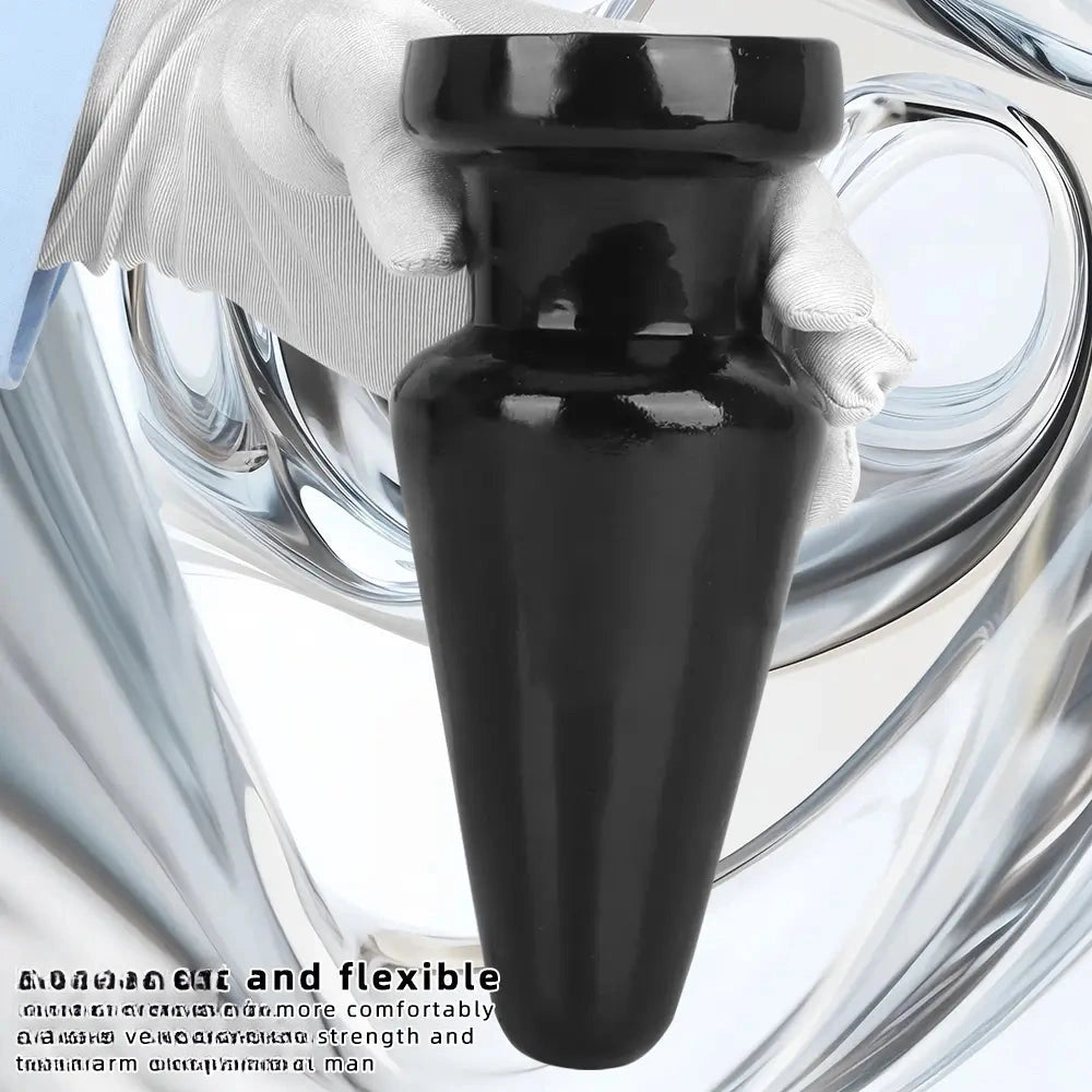 6.7in Black PVC Anal Plug Dildo For Woman Couples Masturbate Tough Guy