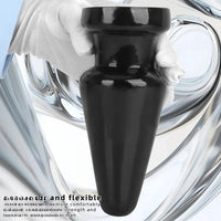 6.7in Black PVC Anal Plug Dildo For Woman Couples Masturbate Tough Guy