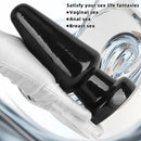 6.7in Black PVC Anal Plug Dildo For Woman Couples Masturbate Tough Guy