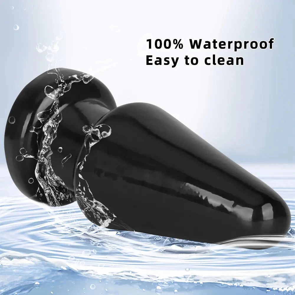 6.7in Black PVC Anal Plug Dildo For Woman Couples Masturbate Tough Guy