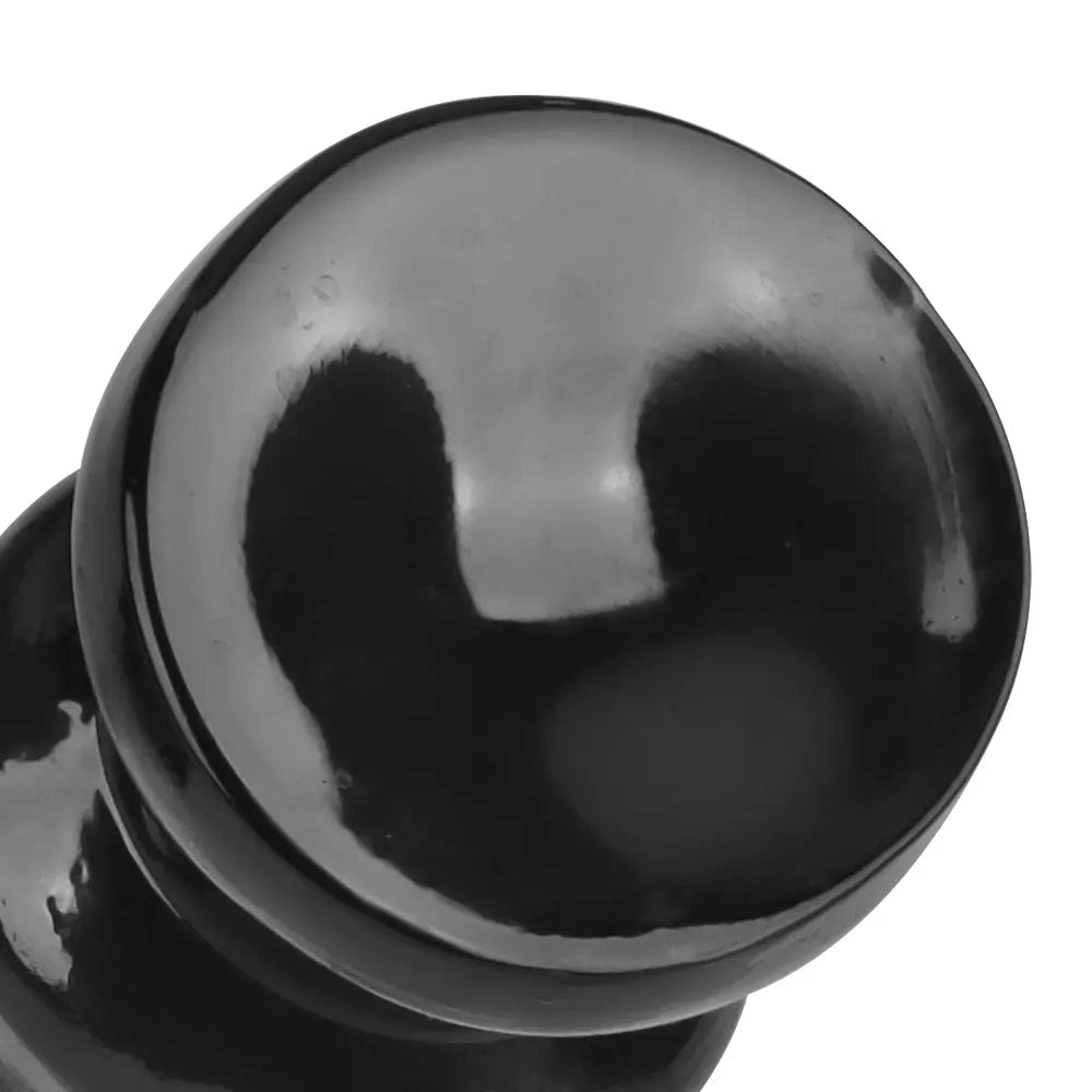 6.7in Black PVC Anal Plug Dildo For Woman Couples Masturbate Tough Guy