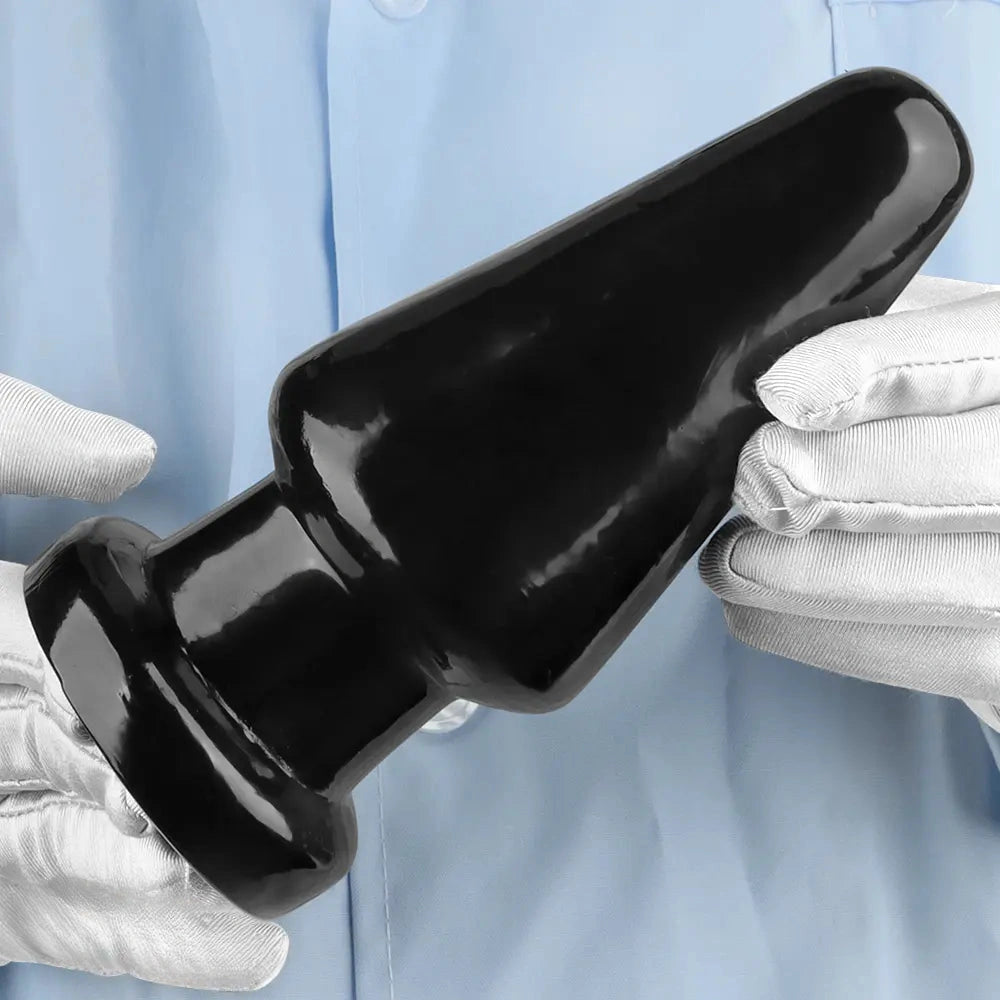 6.7in Black PVC Anal Plug Dildo For Woman Couples Masturbate Tough Guy