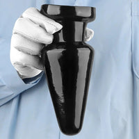 6.7in Black PVC Anal Plug Dildo For Woman Couples Masturbate Tough Guy