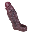 6.7in Blue Veins Silicone Soft Cock Sleeve Dildo For Enlargement
