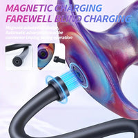 6.7in Magnetic Inflatable Knot Silicone Dildo G-spot Sex Toy For Men