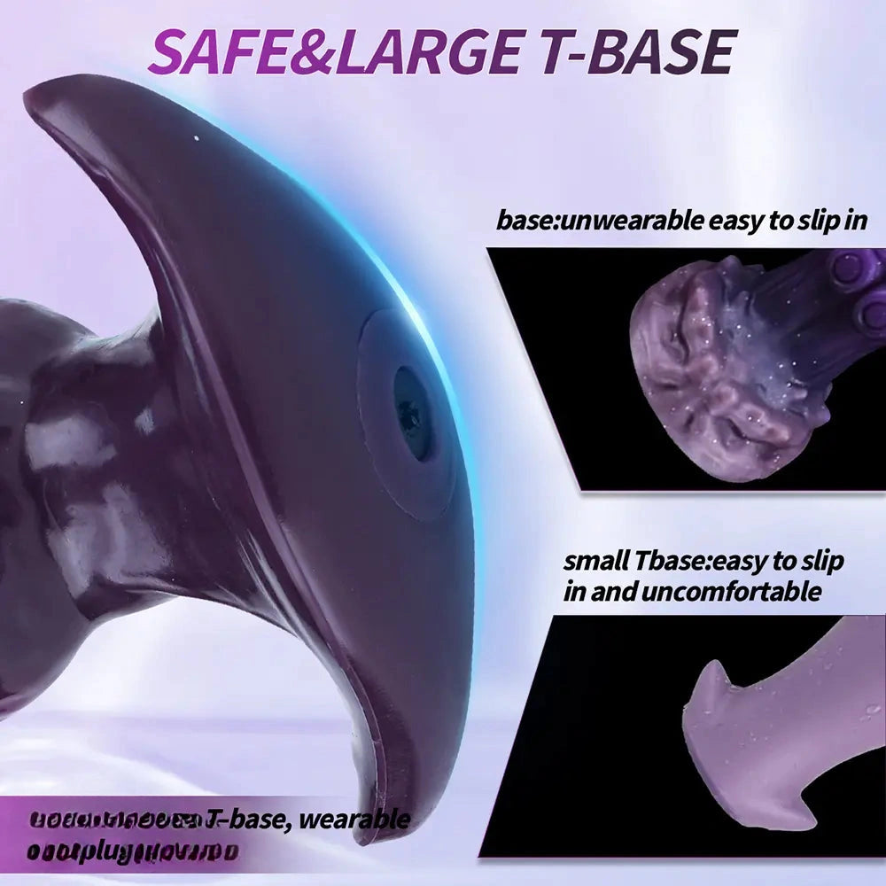 6.7in Magnetic Inflatable Knot Silicone Dildo G-spot Sex Toy For Men