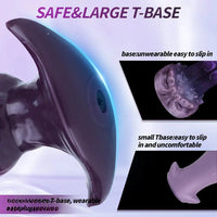 6.7in Magnetic Inflatable Knot Silicone Dildo G-spot Sex Toy For Men
