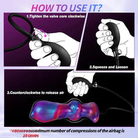 6.7in Magnetic Inflatable Knot Silicone Dildo G-spot Sex Toy For Men