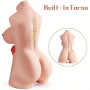 6.7in Premium Real Silicone Dildo With Skeleton Shemale Sex Doll Torso