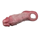 6.81in Real Skin Soft Blue Veins Hollow Dildo Cock Sleeve With Cock Ring