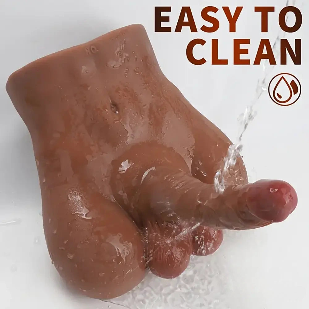 6.81in Silicone Realistic Dildo With Male Sex Torso Dildo For Hands-Free