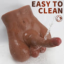 6.81in Silicone Realistic Dildo With Male Sex Torso Dildo For Hands-Free