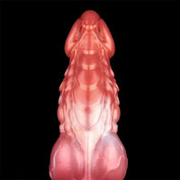 6.85in 8.11in 9.84in Dragon Monster Knot Silicone Dildo Sleeve Sheath