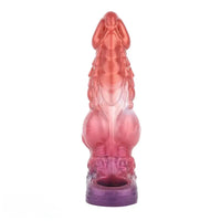 6.85in 8.11in 9.84in Dragon Monster Knot Silicone Dildo Sleeve Sheath