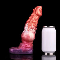 6.85in 8.11in 9.84in Dragon Monster Knot Silicone Dildo Sleeve Sheath