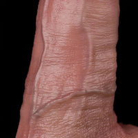 6.85in Liquid Silicone Inflatable Water Spray Orgasm Dildo Anal Cleaning