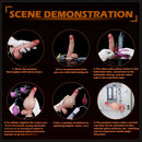 6.85in Liquid Silicone Inflatable Water Spray Orgasm Dildo Anal Cleaning