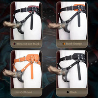 6.85in Monster Knot Strap on Hollow Silicone Dildo Sleeve For Adult Couples