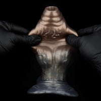 6.85in Monster Knot Strap on Hollow Silicone Dildo Sleeve For Adult Couples