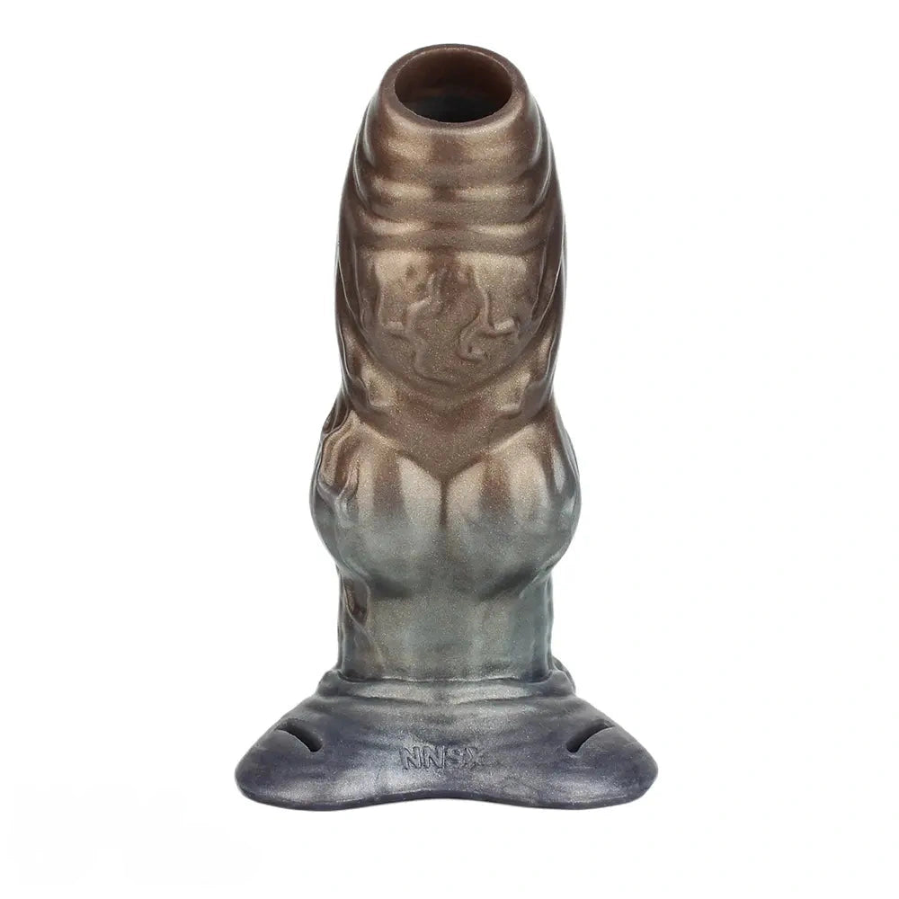 6.85in Monster Knot Strap on Hollow Silicone Dildo Sleeve For Adult Couples