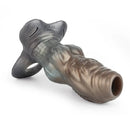 6.85in Monster Knot Strap on Hollow Silicone Dildo Sleeve For Adult Couples