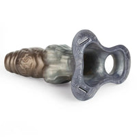 6.85in Monster Knot Strap on Hollow Silicone Dildo Sleeve For Adult Couples