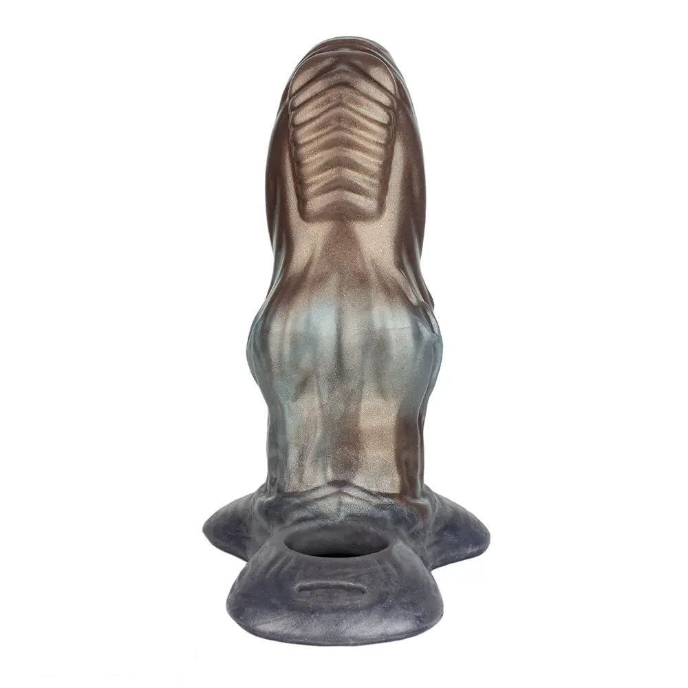 6.85in Monster Knot Strap on Hollow Silicone Dildo Sleeve For Adult Couples