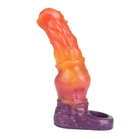 6.85in Warhorse Silhouette Design Melt Mark Texture Cock Dildo Sleeve