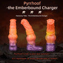 6.85in Warhorse Silhouette Design Melt Mark Texture Cock Dildo Sleeve