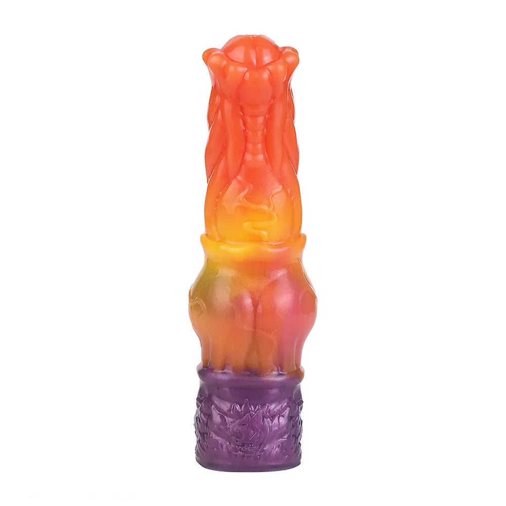 6.85in Warhorse Silhouette Design Melt Mark Texture Cock Dildo Sleeve