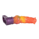 6.85in Warhorse Silhouette Design Melt Mark Texture Cock Dildo Sleeve